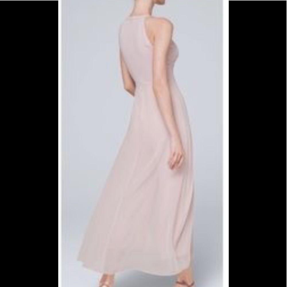 WHBM soft cropped jumpsuit with overlay